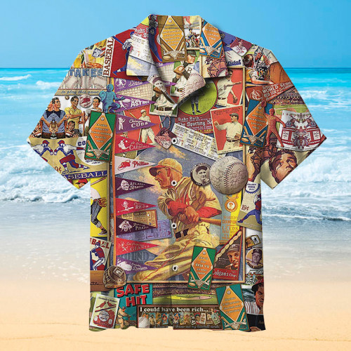 Retro baseball lovers Hawaiian Shirt