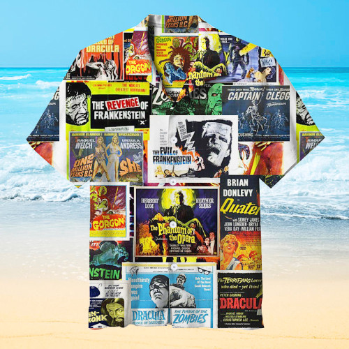 Horror Movie Collage | Hawaiian Shirt