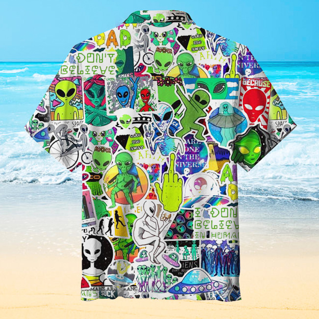 Alien collage | Hawaiian Shirt
