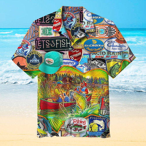 Fishing collage | Hawaiian Shirt