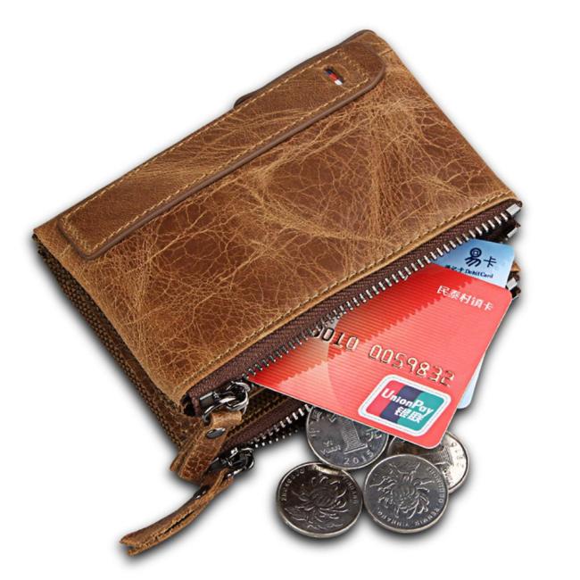 Hot!!! Genuine Leather Women Wallet Purses Coin Purse Female Small Portomonee Bifold Rfid Wallet Lady Purse For Men Money Bag