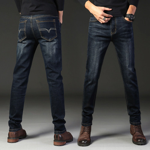 Men's casual straight jeans