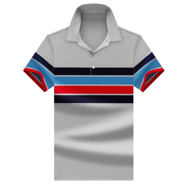 2021 Brand Polo Shirt Men Summer Short Sleeve Plus Size Homme Clothing Striped Designer High Quality Regular Luxury Fashion Tops