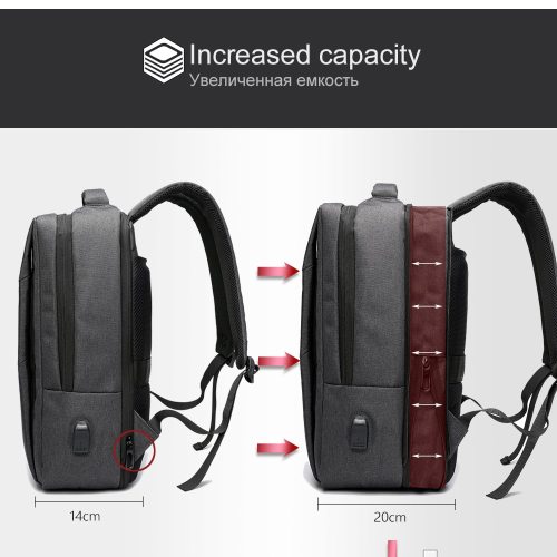 VORMOR 2020 new school backpacks USB charging anti-theft laptop bag men and women backpacks travelling mochila