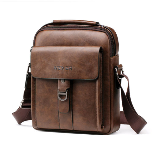 Vintage Men PU Leather Brand Shoulder Bag Men Messenger Bags Male Crossbody Handbag Tote Bags Business Casual Bags For Men