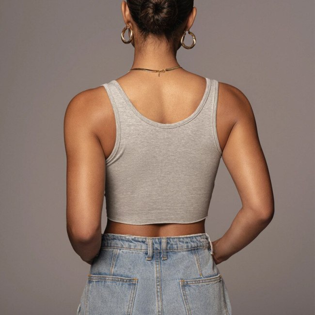 BOOFEENAA Solid Color Basic Sexy Crop Top Women Streetwear Classy Sleeveless Tank Tops Woman's Summer Clothes Athleisure C70AD10