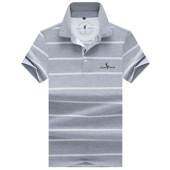 2021 Brand Polo Shirt Men Summer Short Sleeve Plus Size Homme Clothing Designer High Quality Fashion Striped Luxury Regular Tops