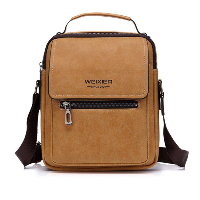 New Man's Crossbody Shoulder Bag Multi-function Men Handbags Large Capacity Split Leather Bag For Man Messenger Bags Tote Bag