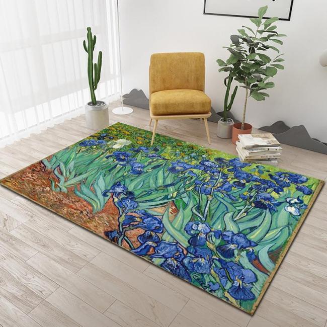 Van Gogh series printed carpet