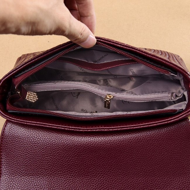 Women Luxury Leather Shoulder Handbag Vintage Tote