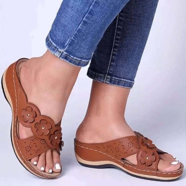 Women Sandals New Casual Summer Shoes Woman Peep Toe Slippers Soft Bottom Wedges Shoes For Women Heels Sandalias Mujer Plus Size
