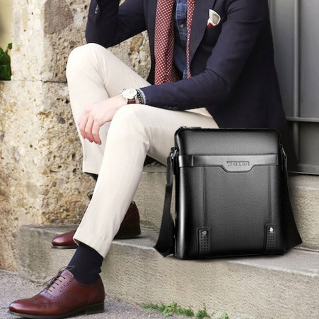 Men Tote Bags PU Leather Famous Brand New Fashion Men Messenger Bag with Clutch Male Cross Body Shoulder Business Bags For Men
