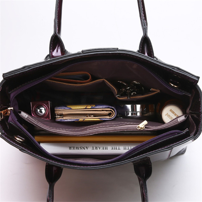 Women Patent Leather Luxury Hand bag
