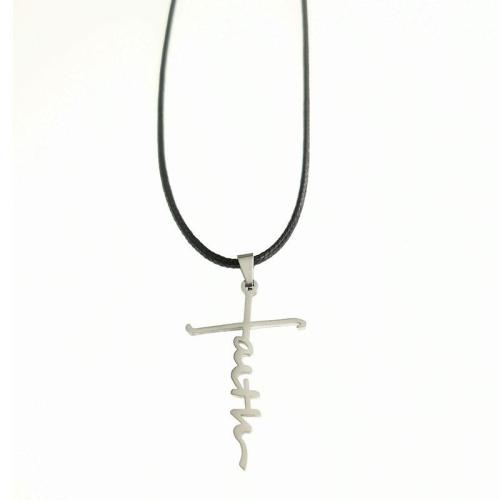 Ladies Jesus Cross Faith Necklace
