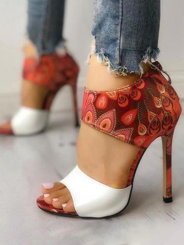 Ladies Print High Heels