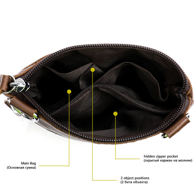 Retro Men's Bag Soft Genuine Leather Shoulder Bag Flap Crossbody Bags Casual Men Leather Messenger Bag Men's Ipad Shoulder Bag