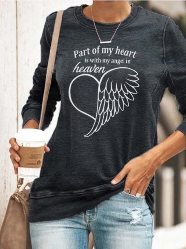 Women's Part of My Heart Is With My Angel In Heaven Shirt