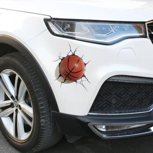 3D creative basketball car stickers