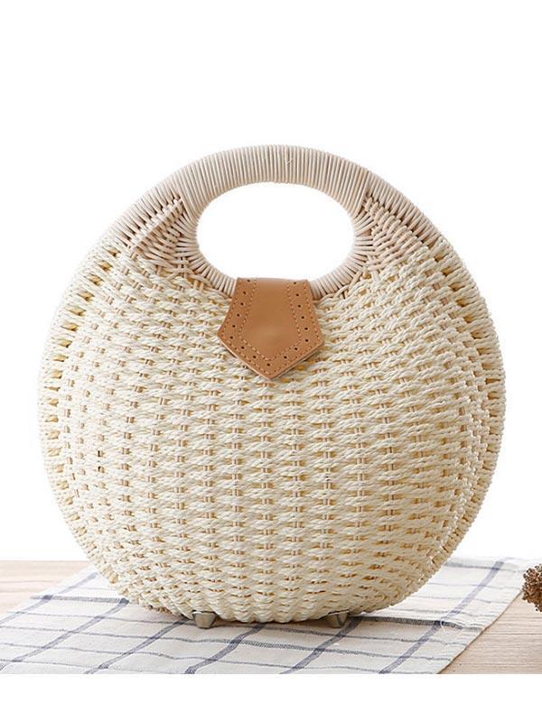 Women's fashion shell woven handbag