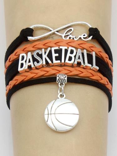 Hand-woven Volleyball Basketball Football Baseball Softball Sports Bracelet