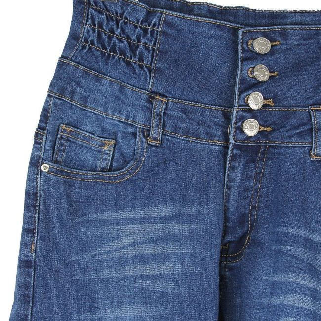 Damskie spodnie jeansowe ołówkowe Dżinsy ze stretchem Spodnie z wysokim stanem Damskie