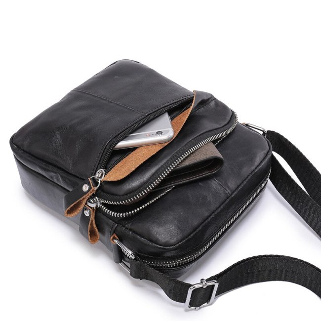 New Men Shoulder Bag Leather Crossbody Bag Quality Male Bag Genuine Leather Handbag Crossbody Bag Men Messenger Bags Tote Bag