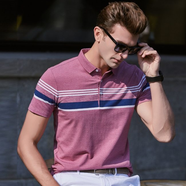2021 Brand Polo Shirt Men's Summer Short Sleeve Plus Size Homme Clothing Cotton Designer Striped High Quality Male Fashion Tops