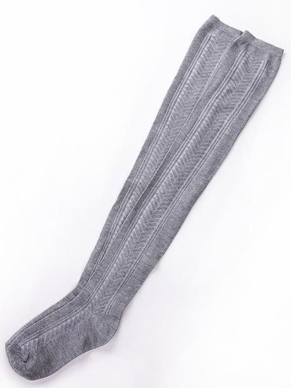 Ladies' Long Tube Over The Knee Wool Socks