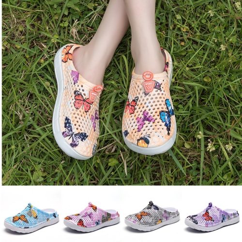 Women Fashion Clogs Beach Sandals Hollow Shoes Travel Outdoor Leisure Slippers Garden Clogs