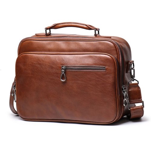 Men's Casual bag Genuine Leather Messenger Bag Vintage Shoulder Bags Laptop Briefcase Bag Large Capacity Men Handbag for male