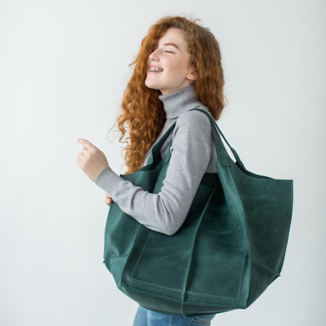Vintage Oil Wax Leather Large Capacity Tote Women Shoulder Bags Design Brand Handbag Luxury Soft Hand Bag Big Shopper Purse 2021