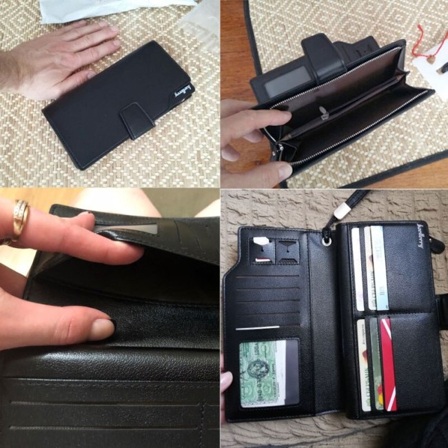 Baellerry Luxury Brand Men's Wallets Men Long Purse Wallet Male Clutch PU Leather Zippers Wallet Men Business Wallet Coin Purse