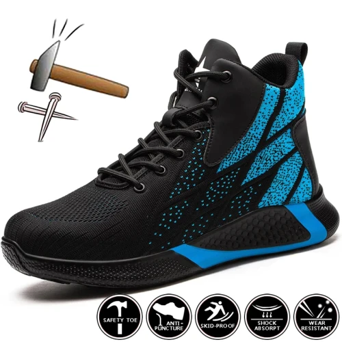 New Work Shoes Men Puncture-proof Work & Safety Boots Indestructible Work Sneakers Security Shoes Lightweight Winter Boots Men