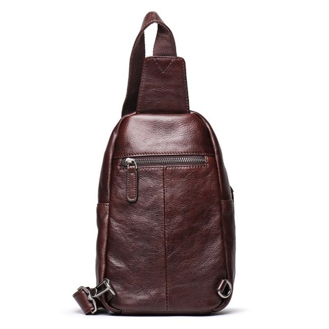 Genuine leather Crossbody Bag for Men Bags Shoulder Mini Crossbody Bag Vintage Male Short Trip Chest Bag Waist Bag