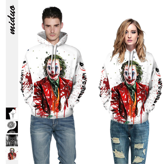 Halloween clown digital printing women's fashion autumn clothes