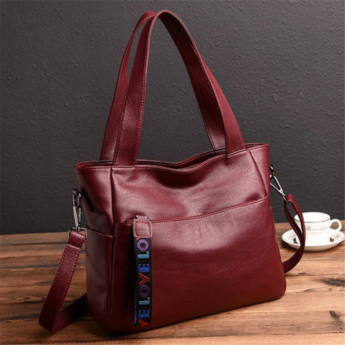 Ladies Soft Leather Shoulder Bag Luxury Handbags