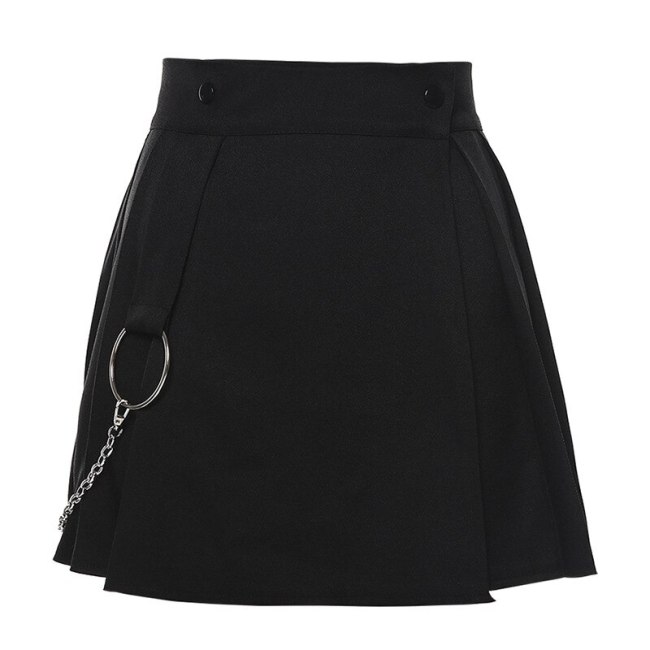 BOOFEENAA Sexy Mini Skirt New Arrival 2020 Summer Black White High Waist Pleated Skirts Womens Harajuku Kawaii Faldas C94-AC08