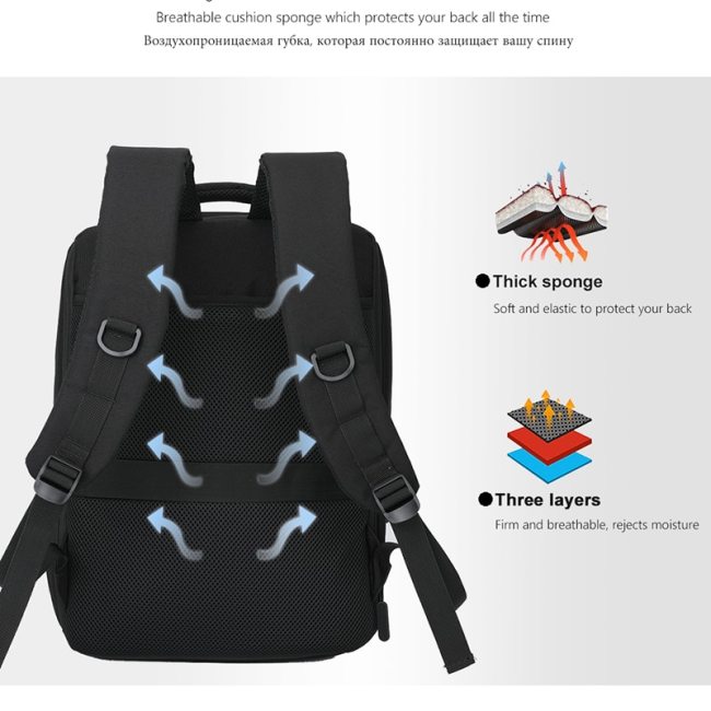 VORMOR Brand Enlarge Backpack Men USB Charge 15.6 Inch Laptop Bag Male Anti-theft Waterproof School Backpacks