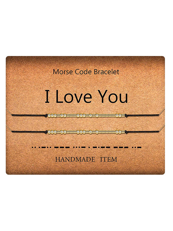 I Love You And Zero Fucks Given Morse Code Bracelets