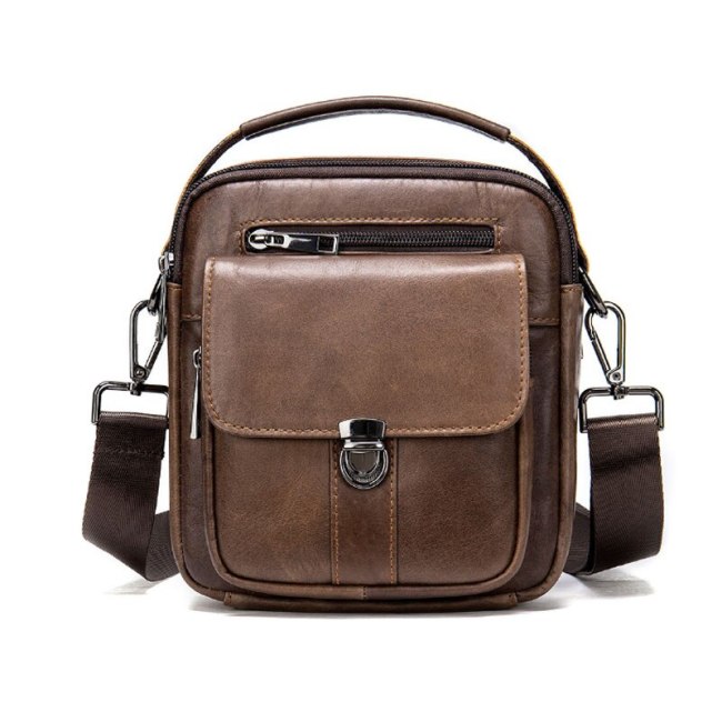 New Genuine Leather Men's Messenger Bag Shoulder Bags for Men Crossbody Bags Small Man Designer Shoulder Handbag Bolso Male
