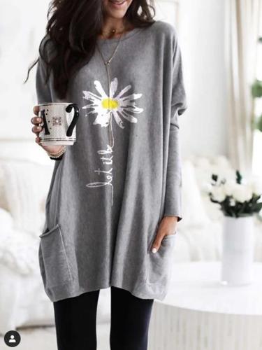 Women's Daisy Let It Printed Long Sleeve Blouse