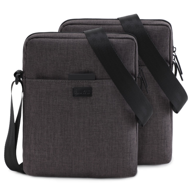 TINYAT Men's Bags Light Canvas Shoulder Bag For 7.9' Ipad Casual Crossbody Bags Waterproof Business Shoulder bag for men 0.13kg