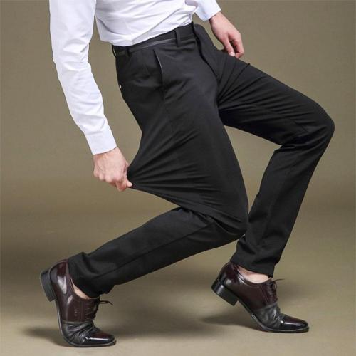 New Slim High Stretch Men's Casual Pants Sunmmer Classic Solid Color Business Casual Wear Formal Suit Pants Dropshipping