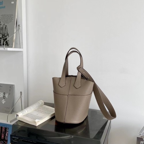 Women Bucket Handbag Soft PU Leather Personality Totes Bag