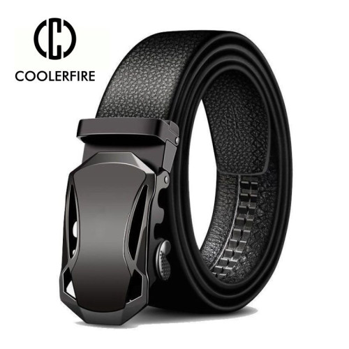 Metal Automatic Buckle Leather Belts for Men