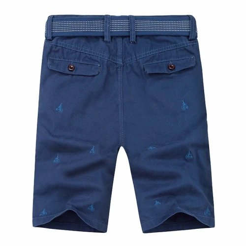 Summer Brand New Men Fashion Embroidery Belted Cargo Short Men Loose Fit 100% Cotton Premium Industrial Cargo Short Men