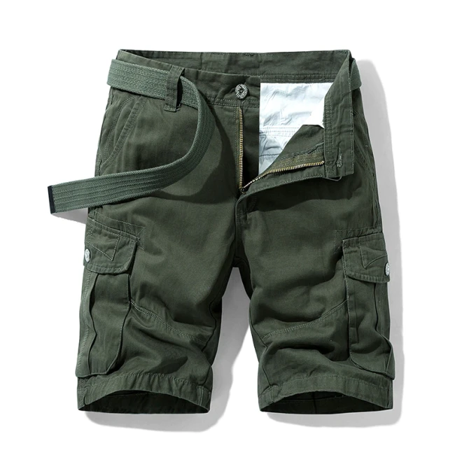 2021 Summer New Khaki Military Cargo Shorts Men Casual Loose Men Short Brand Clothing Jogger Cargo Shorts Men