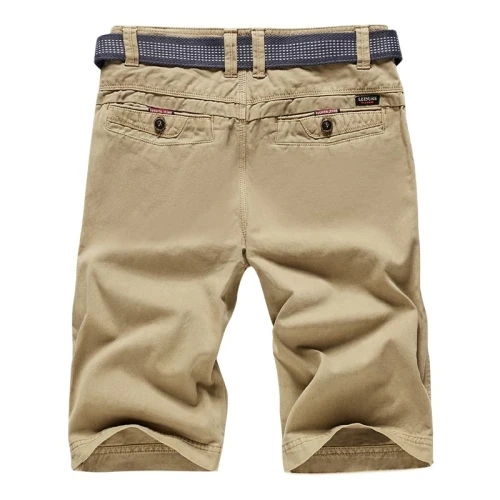 Men's Brand Summer New Classic Fit Perfect Cotton Cargo Short Men Smart Leisure Frickin Modern Stretch Chino Short Pants Men