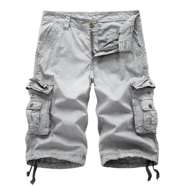8 Colors Plus Size 29-48 New Brand Summer Camouflage Loose Cargo Shorts Men Camo Summer Short Pants Homme Cargo Shorts NO BELT