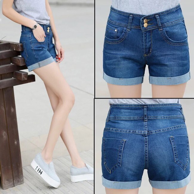 Hot Summer Jeans Shorts Women Casual Short Sexy High Waist Denim Shorts Women Clothes Plus Size Shorts Jeans 26-36